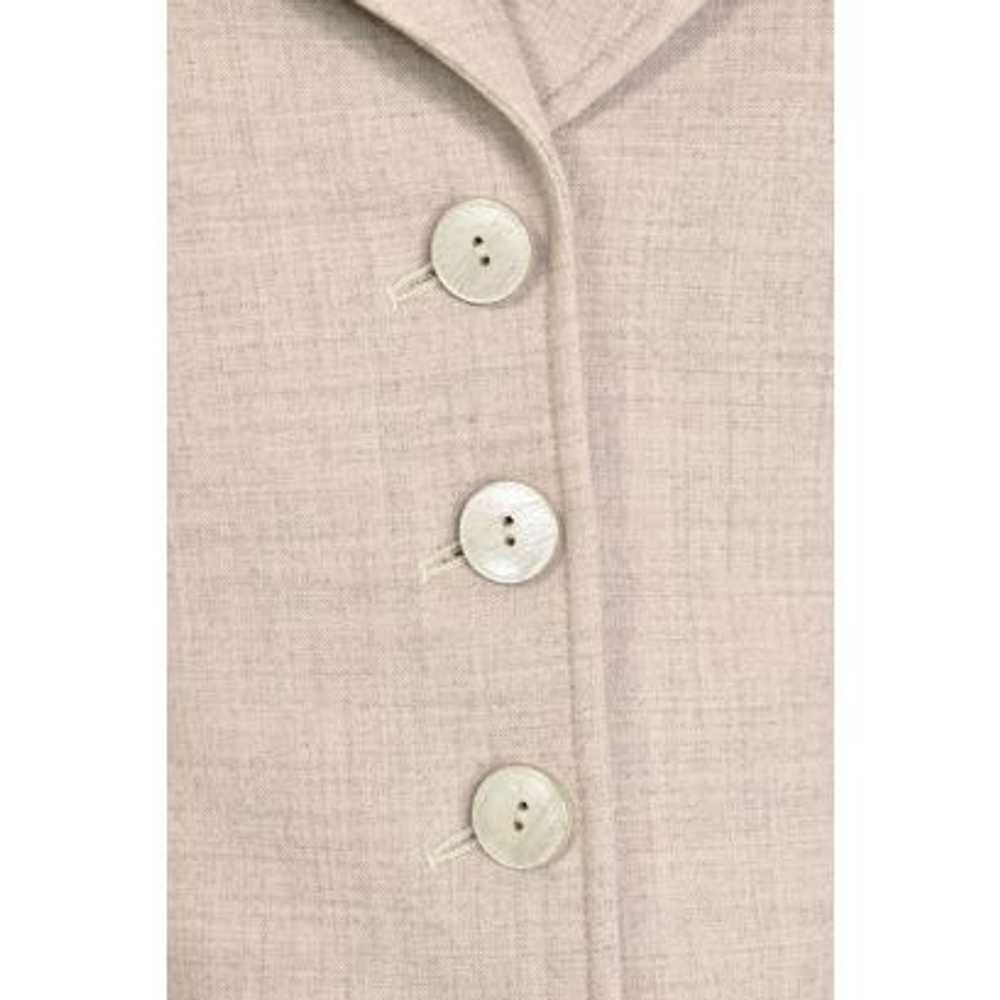 Escada 3Pc Fawn Wool Jacket, Pant & Skirt Suit - image 5