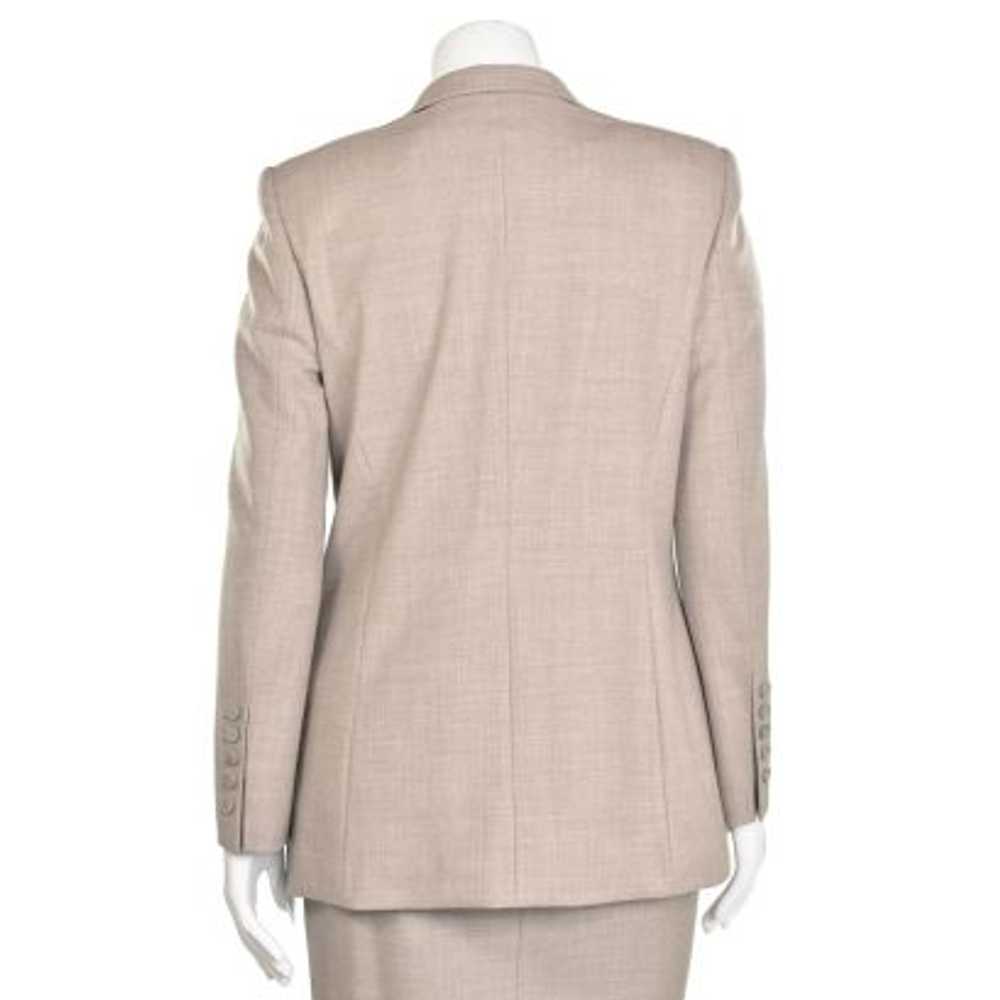 Escada 3Pc Fawn Wool Jacket, Pant & Skirt Suit - image 6