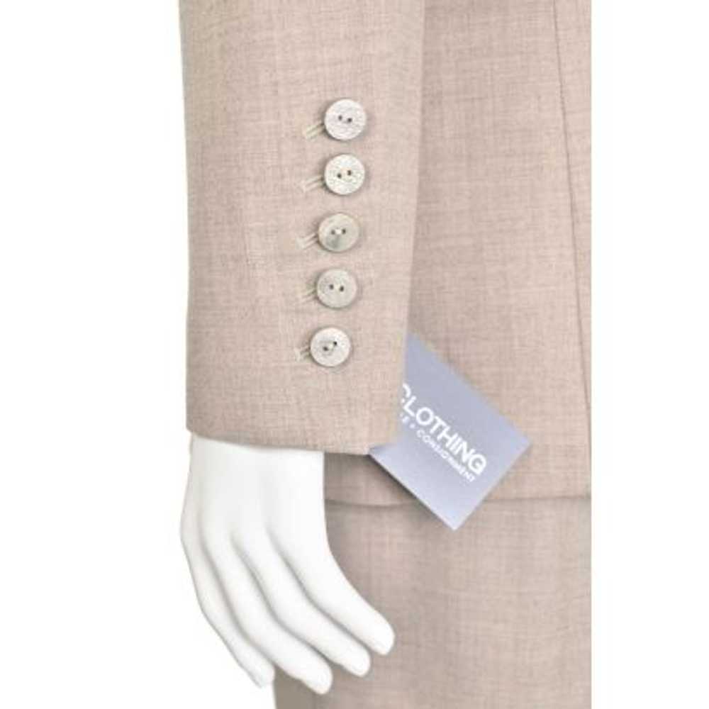 Escada 3Pc Fawn Wool Jacket, Pant & Skirt Suit - image 7