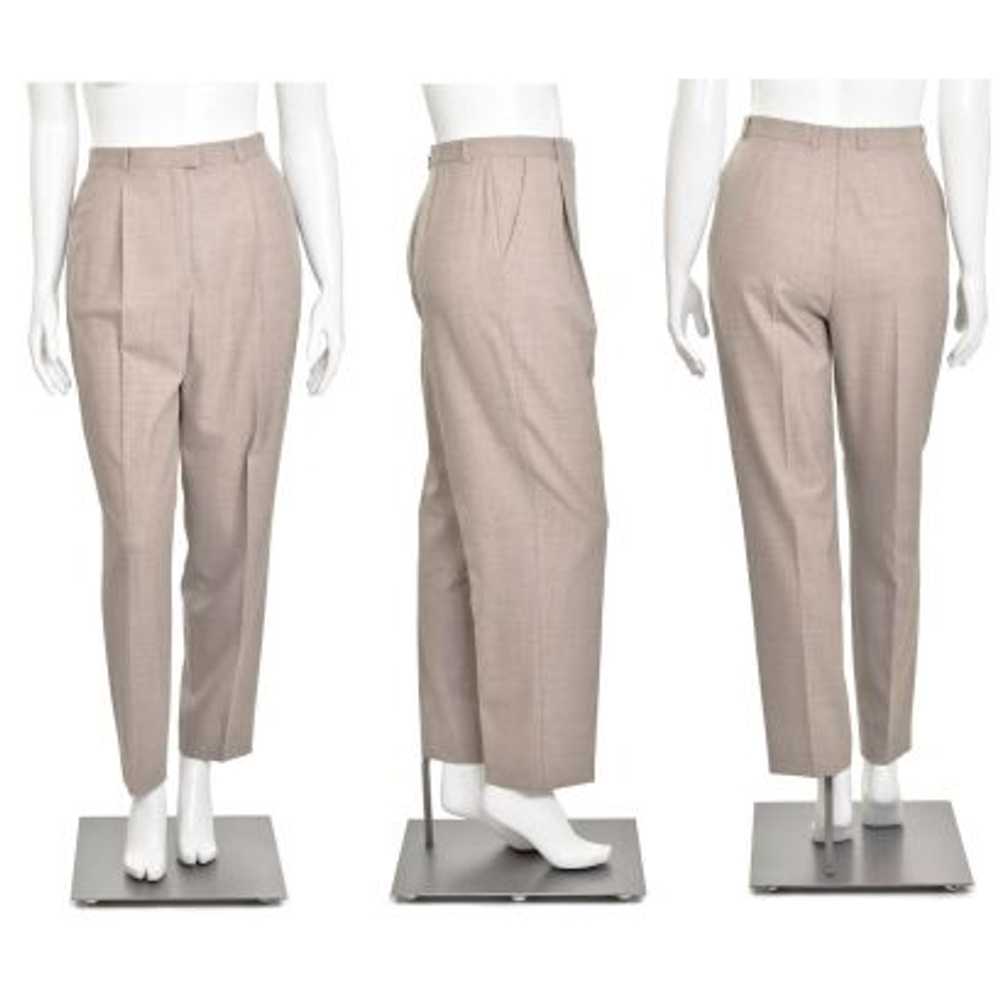 Escada 3Pc Fawn Wool Jacket, Pant & Skirt Suit - image 9