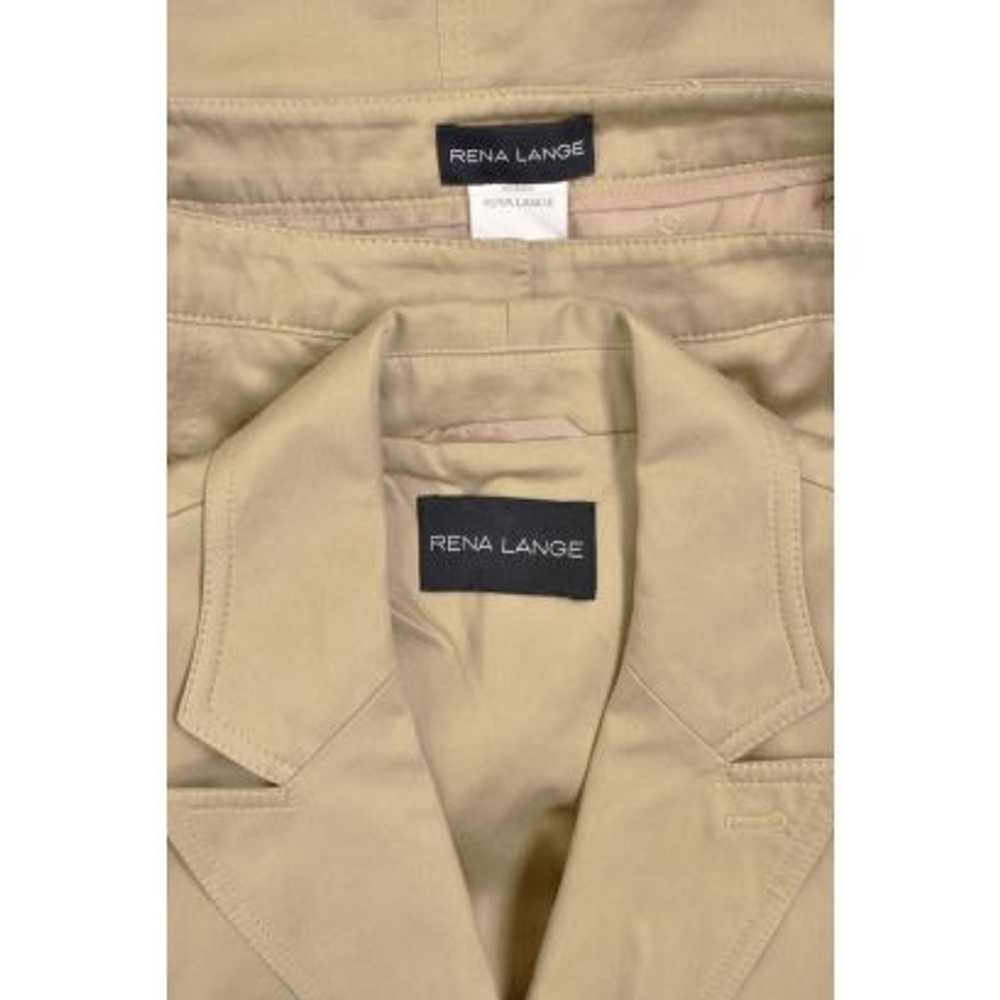 Rena Lange 2Pc Tan Cotton Safari Style Jacket & S… - image 11