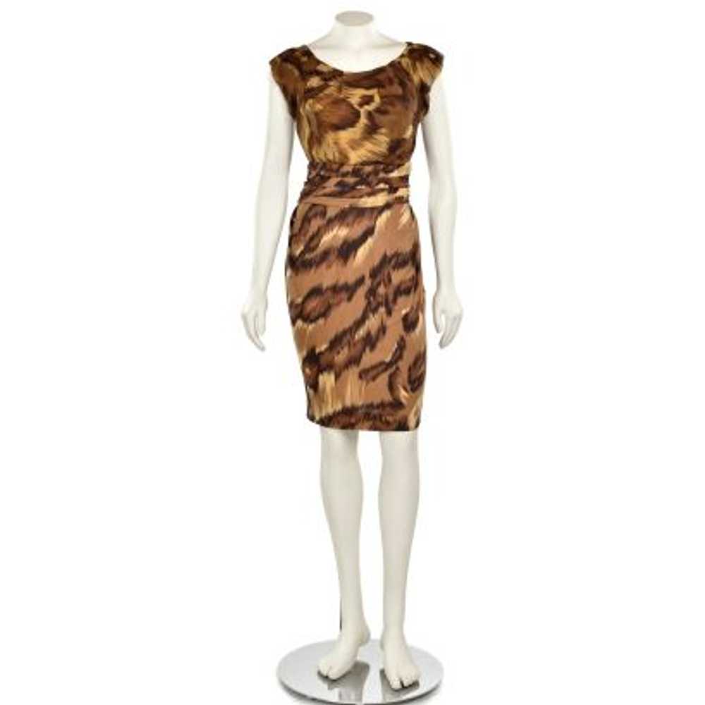 Diane Von Furstenberg Jamila Animal Print Dress - image 1