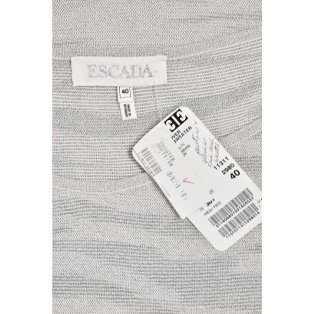 Escada Pewter Knit Cap Sleeve Shell - image 4