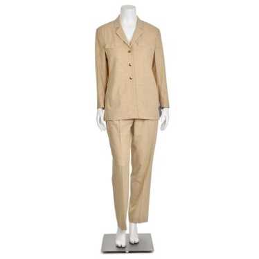 Escada 2Pc Light Weight Wool Shirt Jacket & Pant S