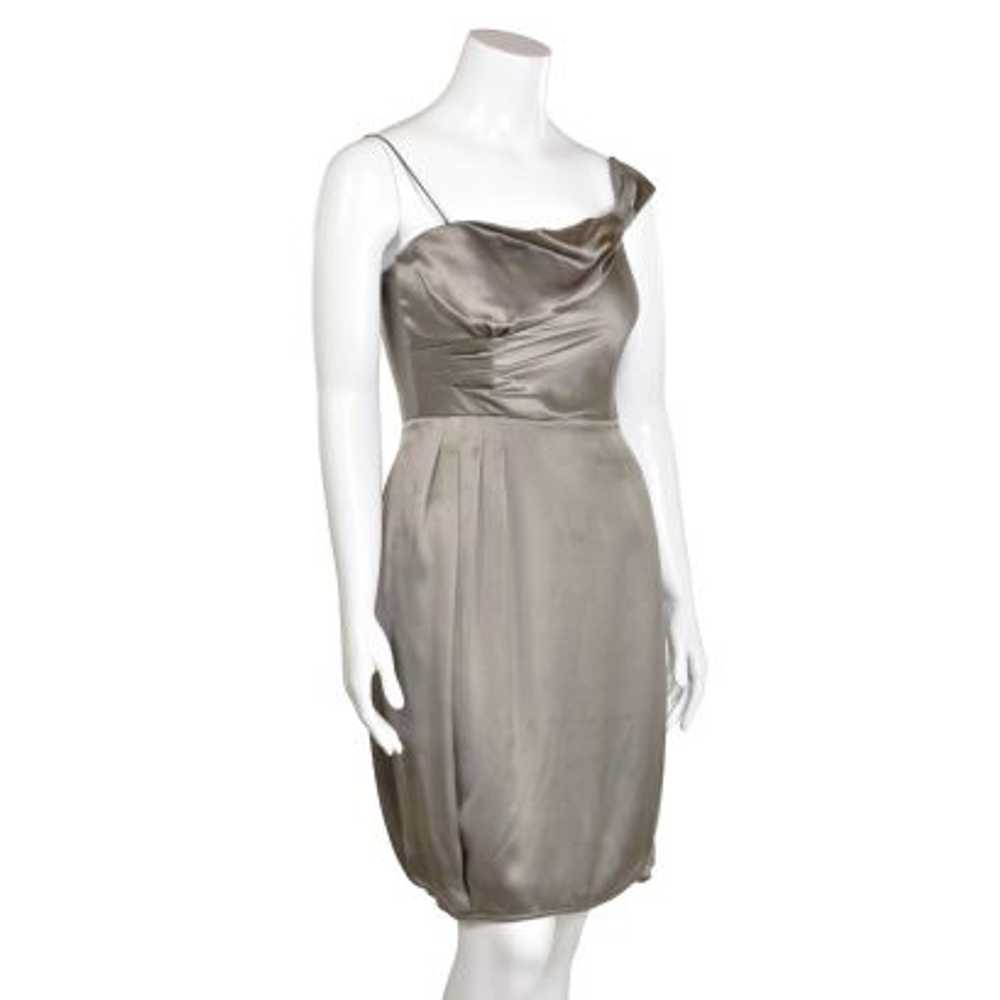 Armani Collezione Pewter Silk Charmeuse Dress - image 4