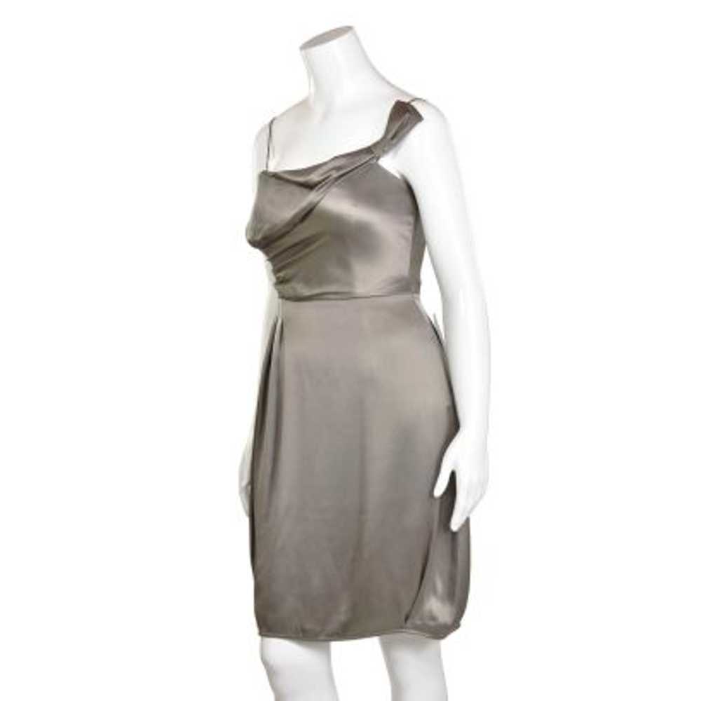 Armani Collezione Pewter Silk Charmeuse Dress - image 6