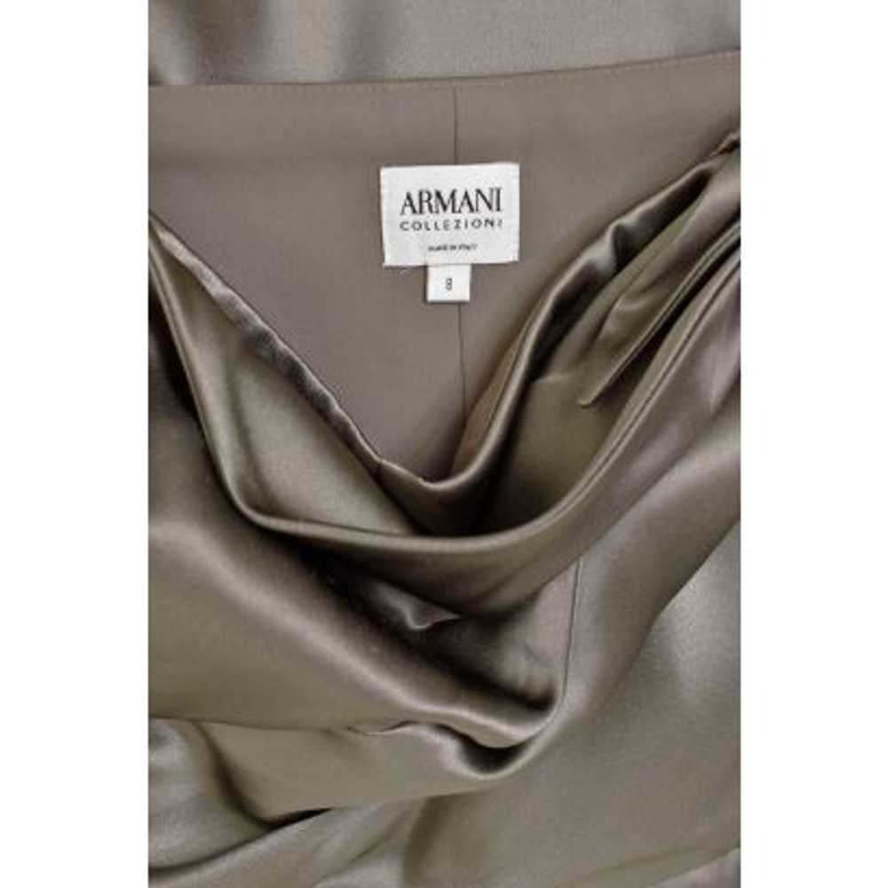 Armani Collezione Pewter Silk Charmeuse Dress - image 8