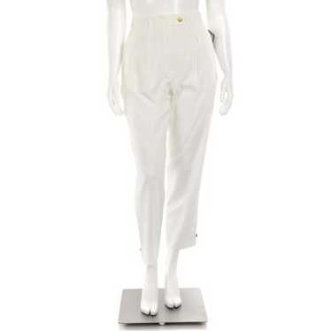 Escada Margaretha Ley White Wool Pants w/ Starfis… - image 1