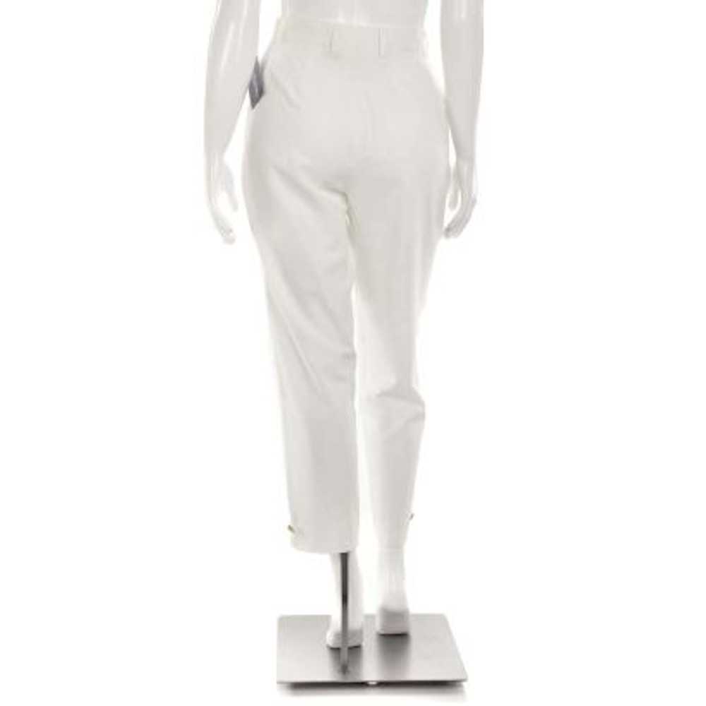 Escada Margaretha Ley White Wool Pants w/ Starfis… - image 5