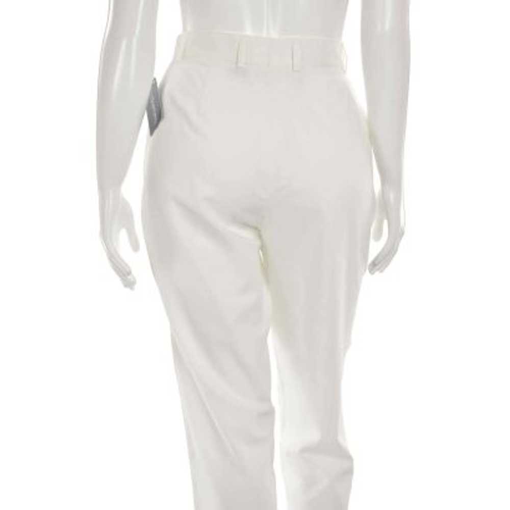 Escada Margaretha Ley White Wool Pants w/ Starfis… - image 6