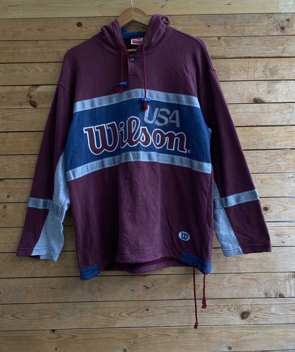 Japanese Brand × Vintage Vtg wilson usa hoodie - image 1