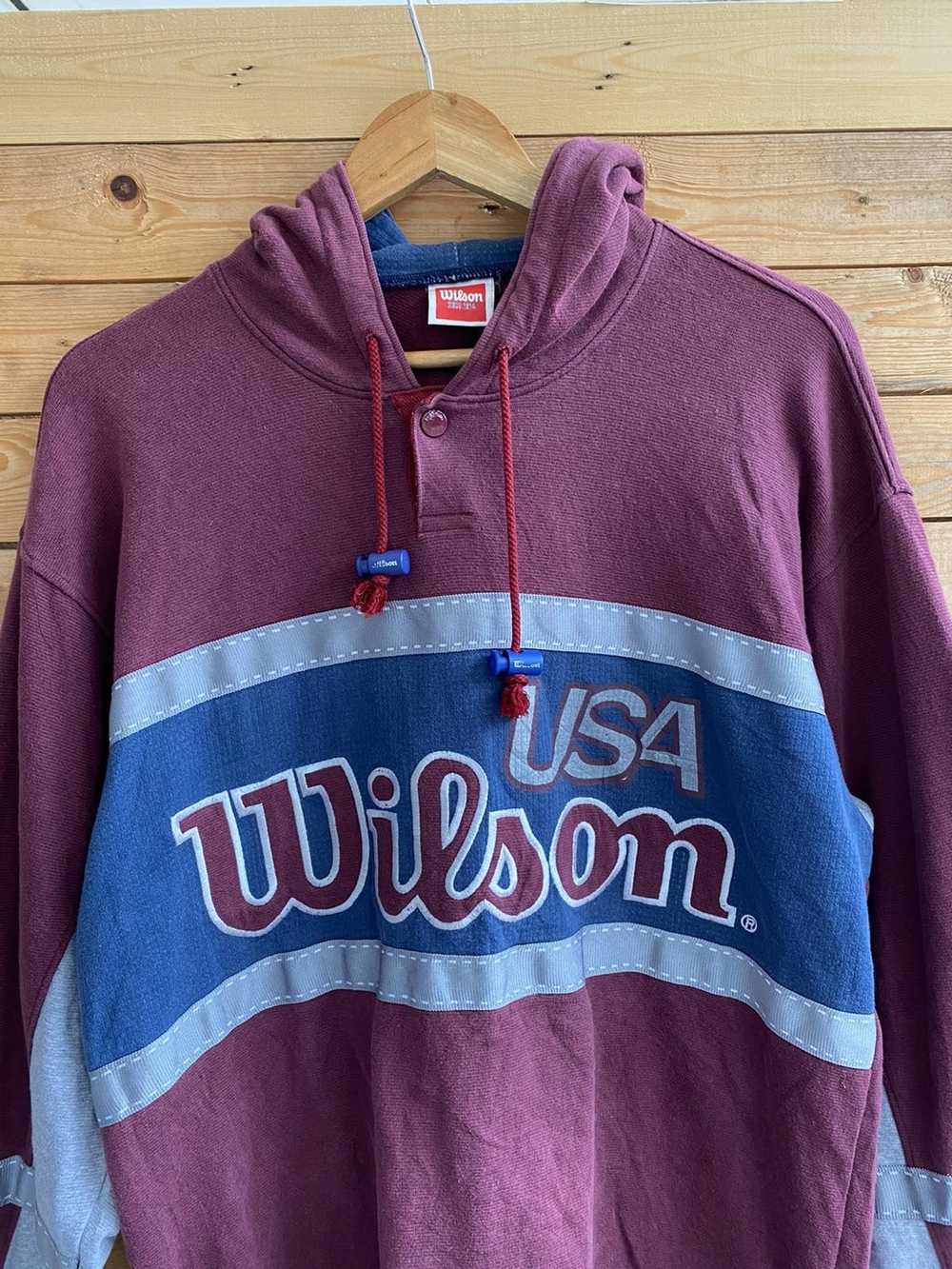 Japanese Brand × Vintage Vtg wilson usa hoodie - image 2