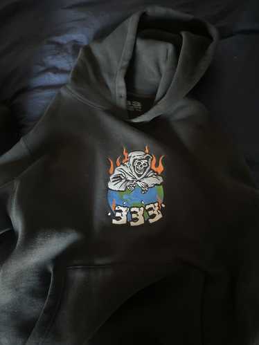 Half Evil HALF evil skull hoodie embroidery