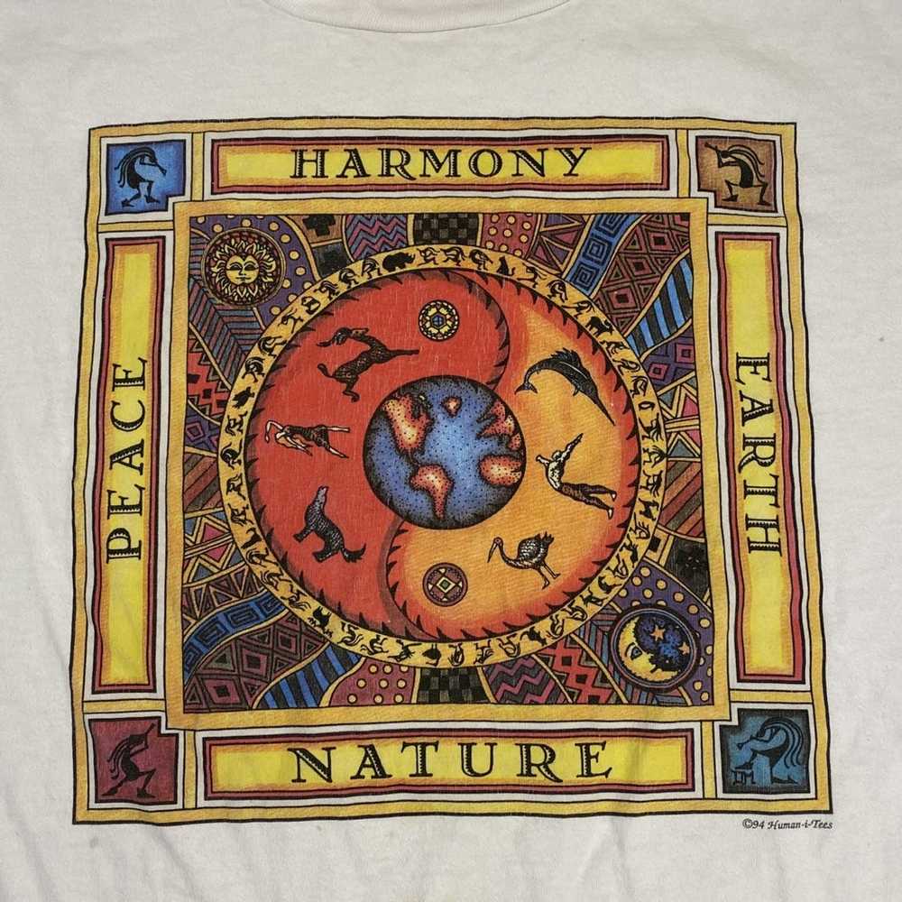 Animal Tee × Art × Vintage 90’s Harmony & Peace T… - image 7