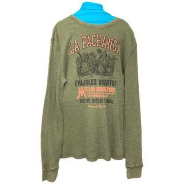 Lucky Brand Vintage Inspired Mens Graphic Long Sleeve Thermal XL