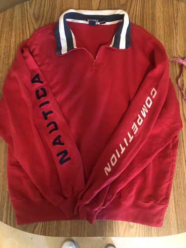 Nautica Vintage 90s Nautica Competition 1/4 Zip Y… - image 1