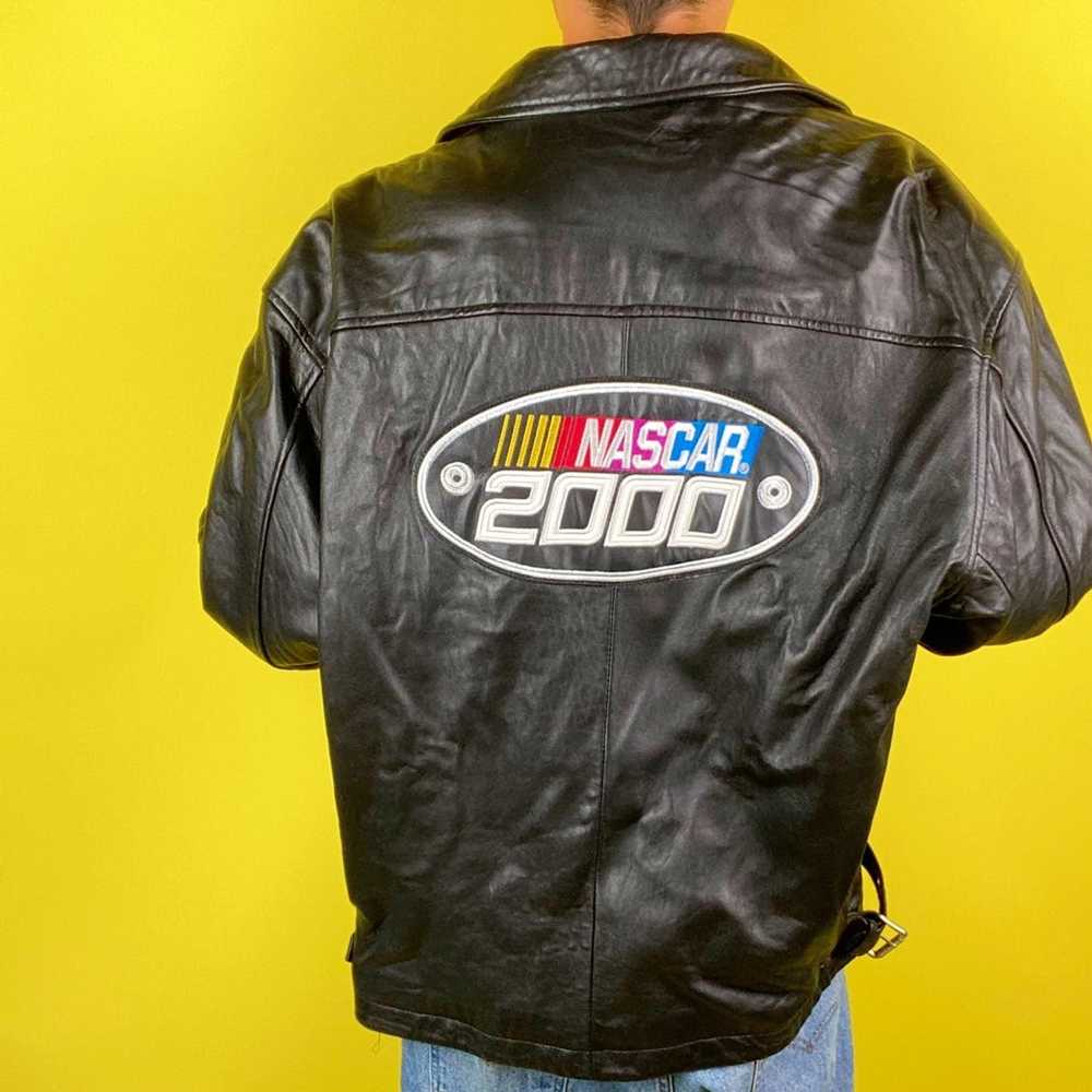 NASCAR × Vintage Vintage Nascar Leather Jacket - image 1