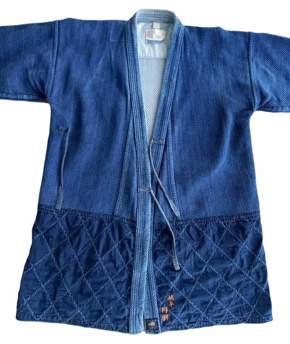 Indigo × Kimono Japan Dragon Kendo Kimono Indigo … - image 3