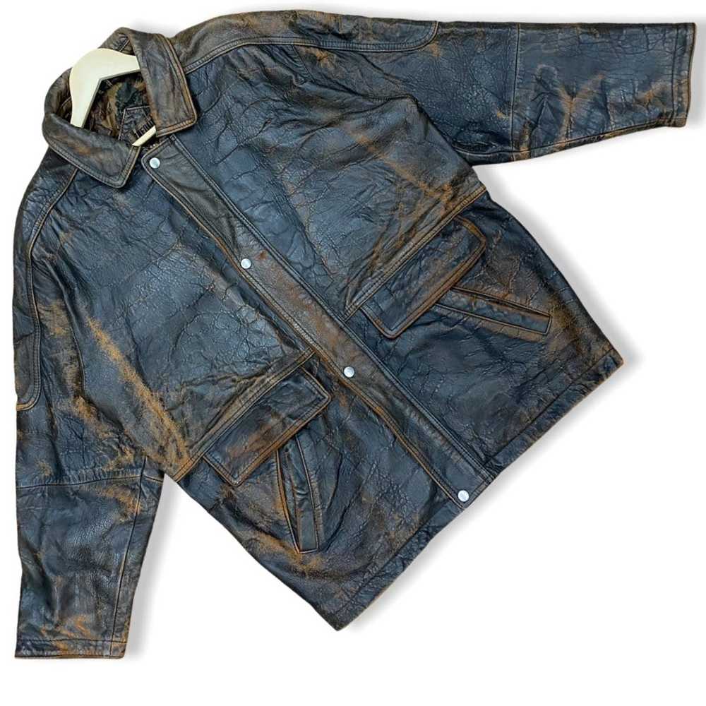 Grailed × Leather Jacket × Vintage VINTAGE LEATHE… - image 2