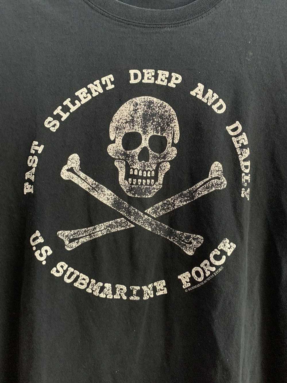 Vintage Vintage Marines Skeleton Tee/T-Shirt - image 3