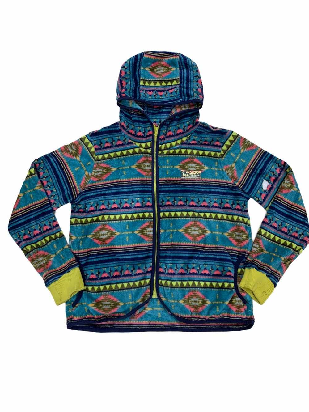 Japanese Brand × Navajo Titicaca Japan Hoodie Fle… - image 1