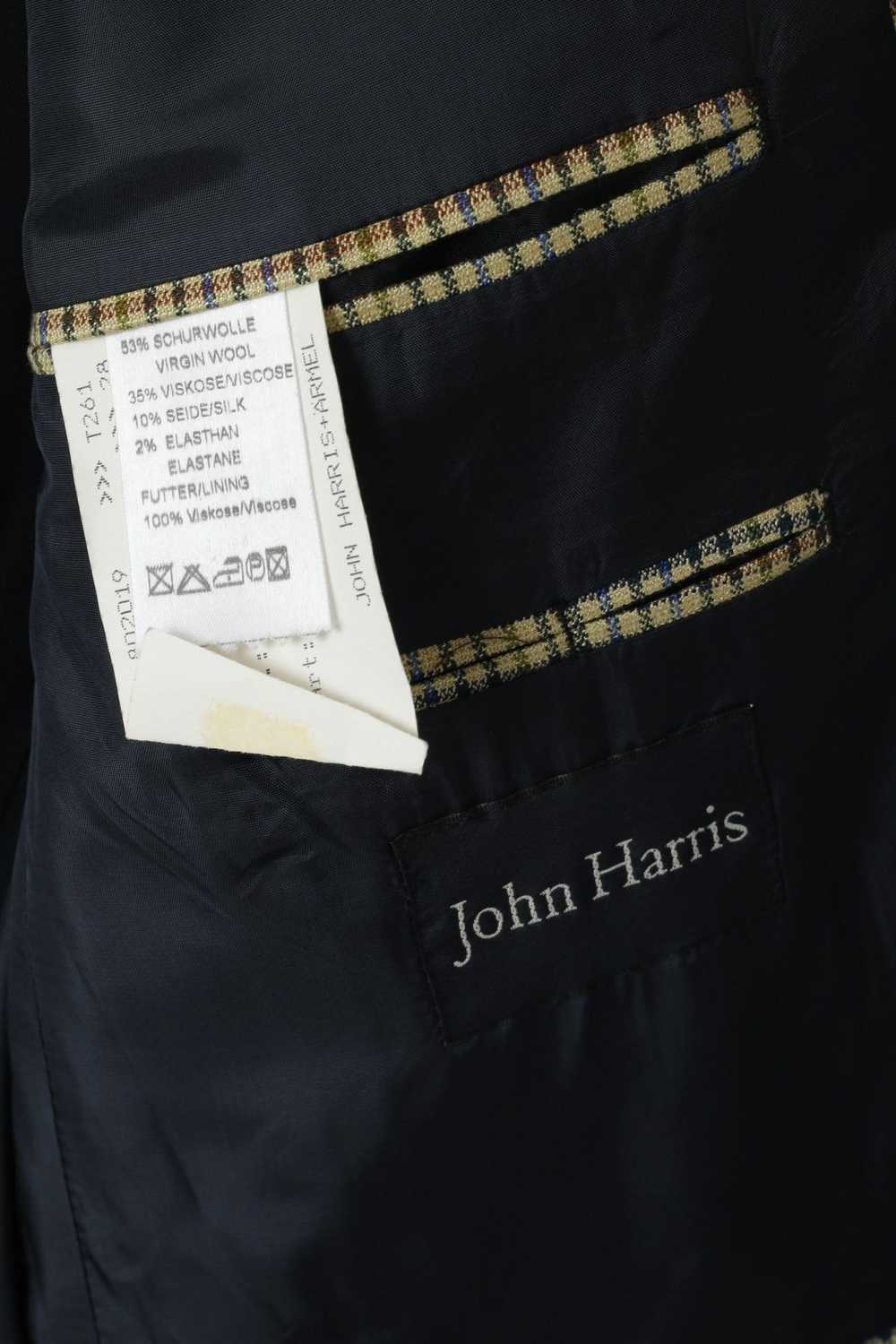 Vintage John Harris Men 28 46 Blazer Beige Checke… - image 3