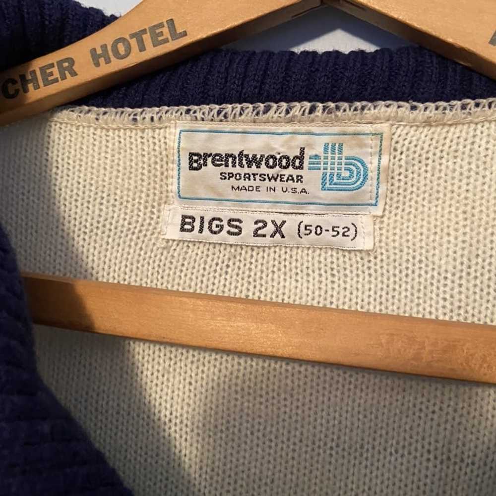 Vintage Vintage 50s 60s Sweater Brentwood Sportsw… - image 3