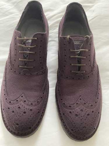 Giorgio Armani Giorgio Armani Purple Felt Wingtip… - image 1