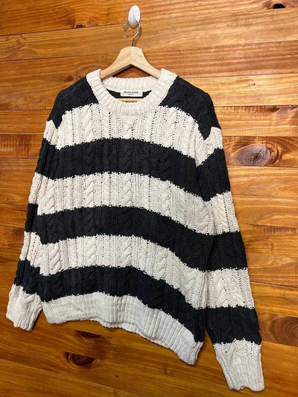 Japanese Brand Gelato Pique Homme Stripe Knitwear - image 2