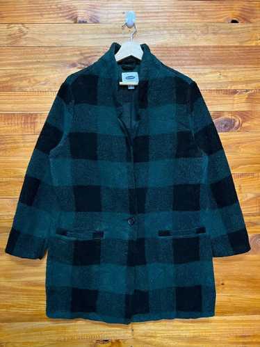 Old Navy Old Navy Gabriel Green Checker Wool Coat