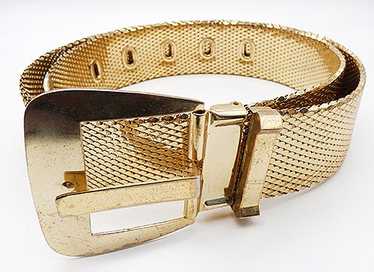 Whiting and Davis Gold Mesh Belt