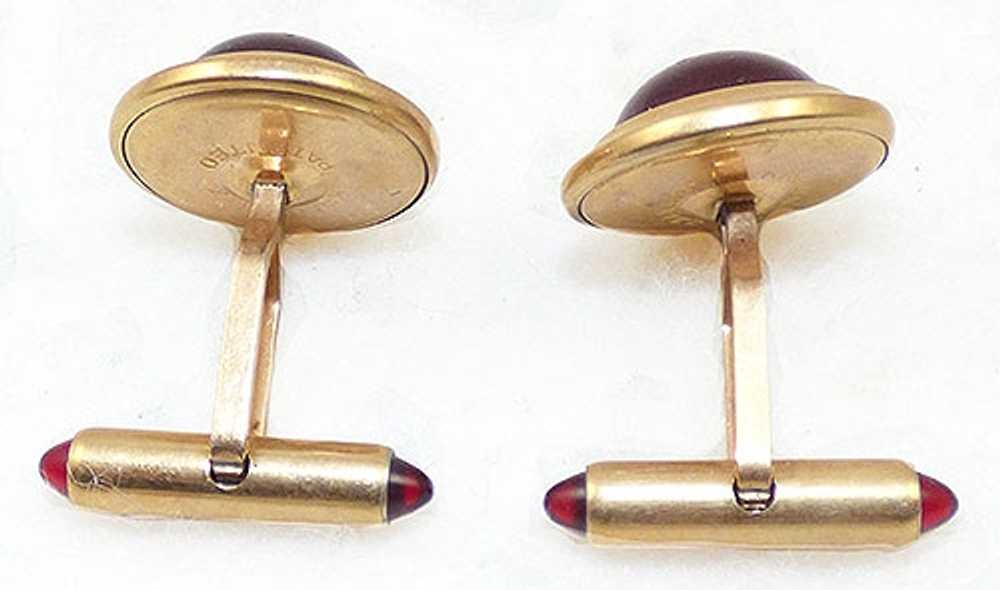 Kementz Ruby Glass Cufflinks - image 2