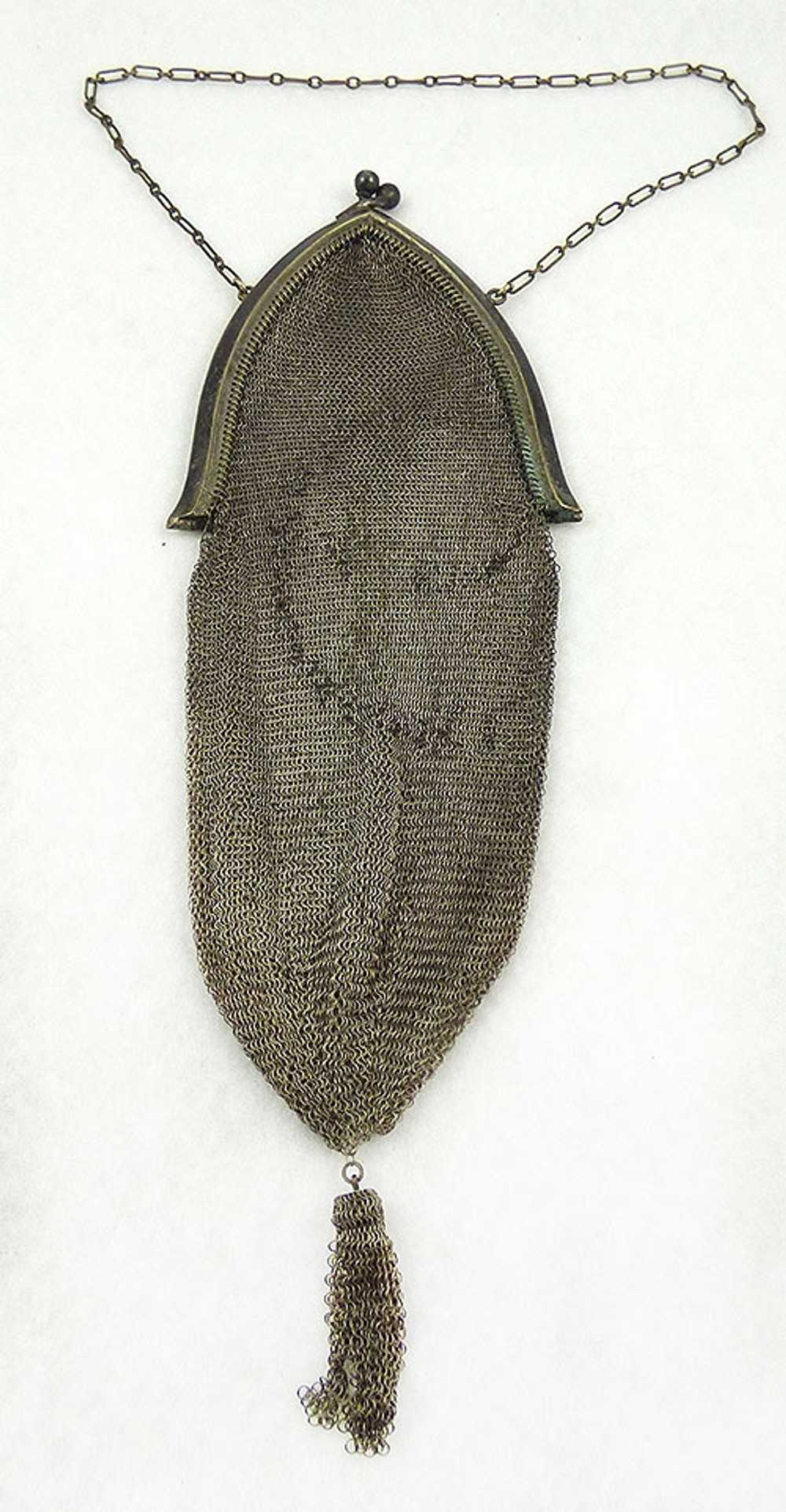 Whiting and Davis Silver Mesh Purse - image 1