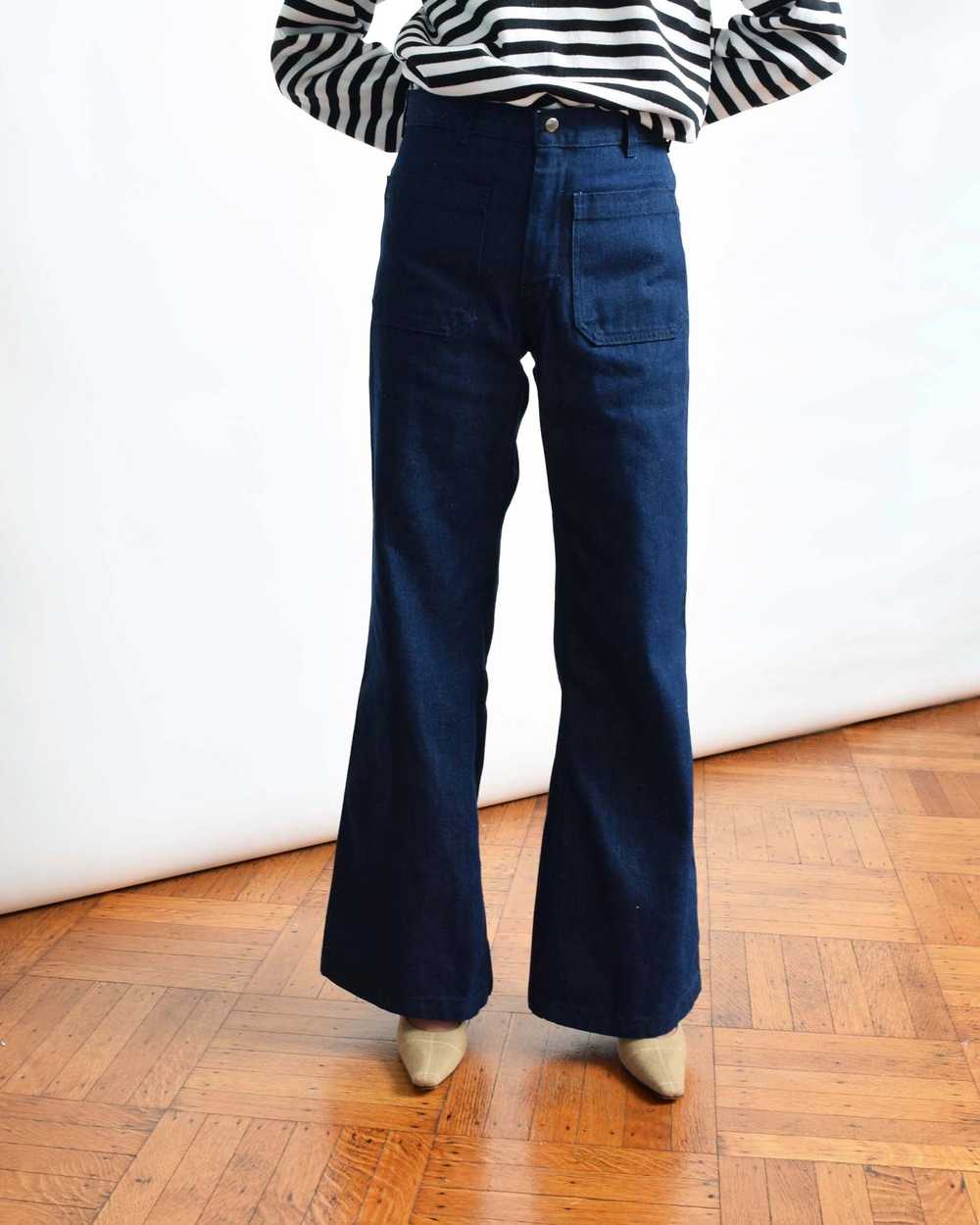 Vintage Dark Wash Seafarer Trousers - image 4