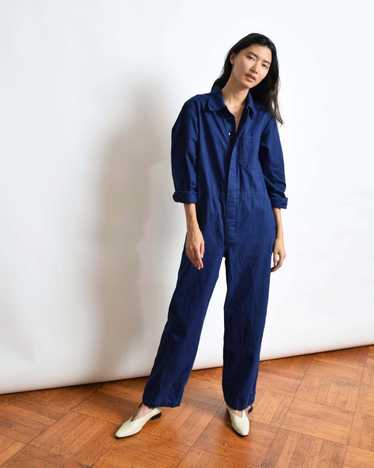 Vintage Blue Cotton Coveralls