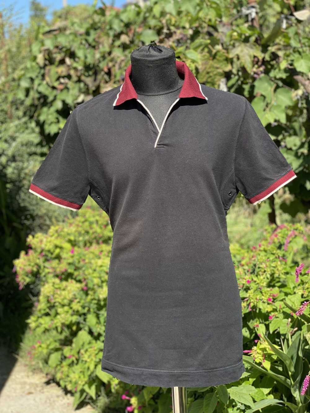 Prada Prada Milano Polo Casual Solid T-Shirt Blou… - image 1