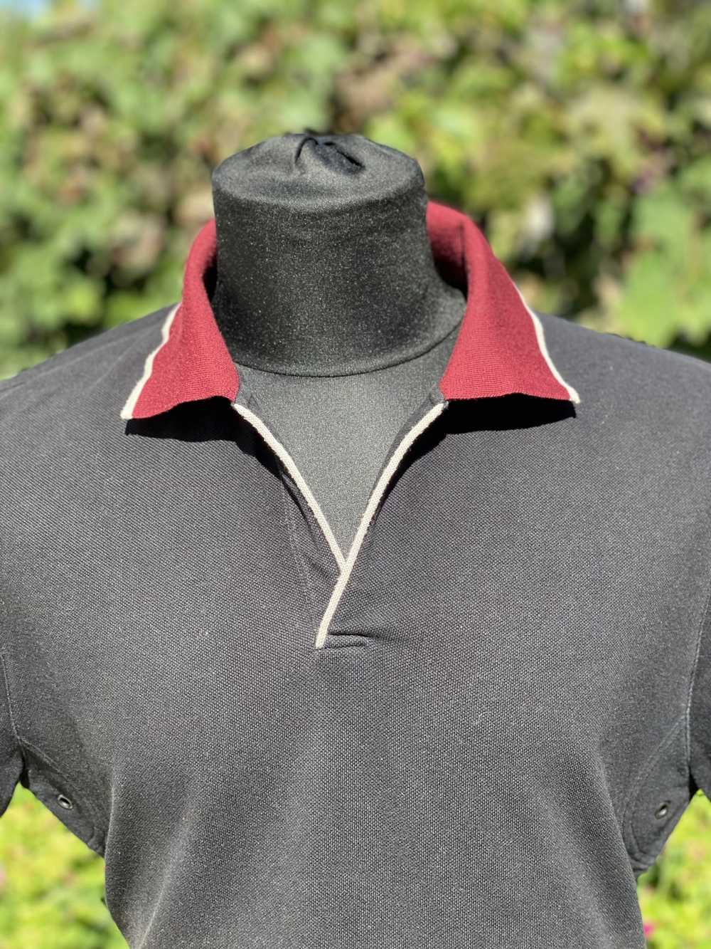 Prada Prada Milano Polo Casual Solid T-Shirt Blou… - image 6