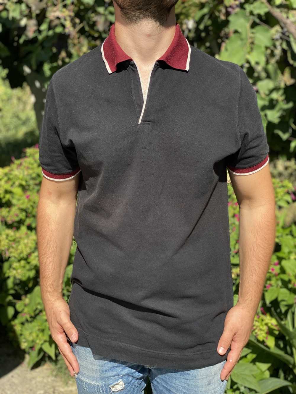 Prada Prada Milano Polo Casual Solid T-Shirt Blou… - image 7