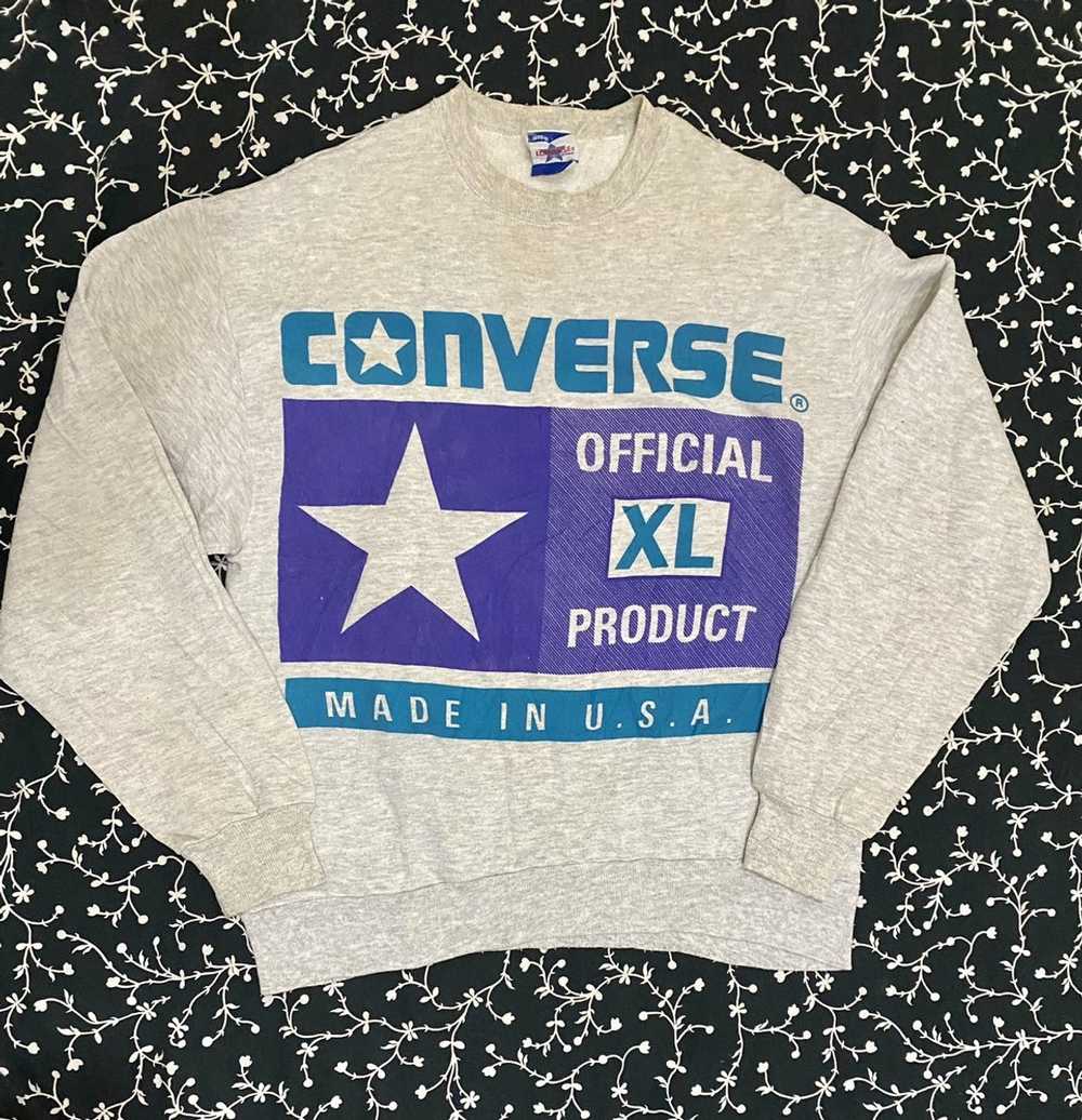 Converse × Vintage Vintage Converse USA sweatshir… - image 1