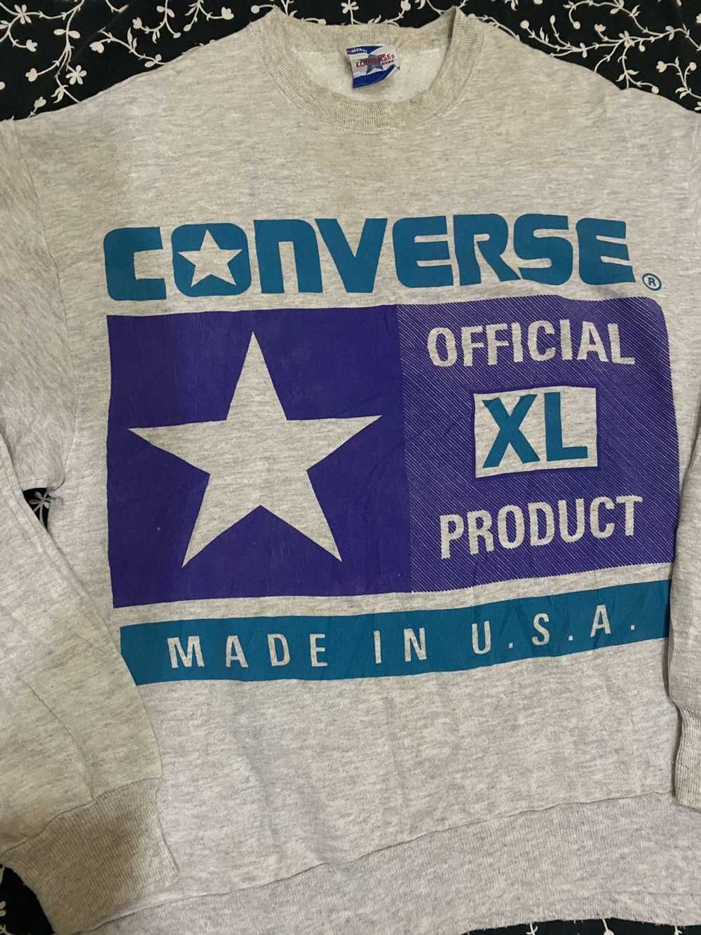 Converse × Vintage Vintage Converse USA sweatshir… - image 2