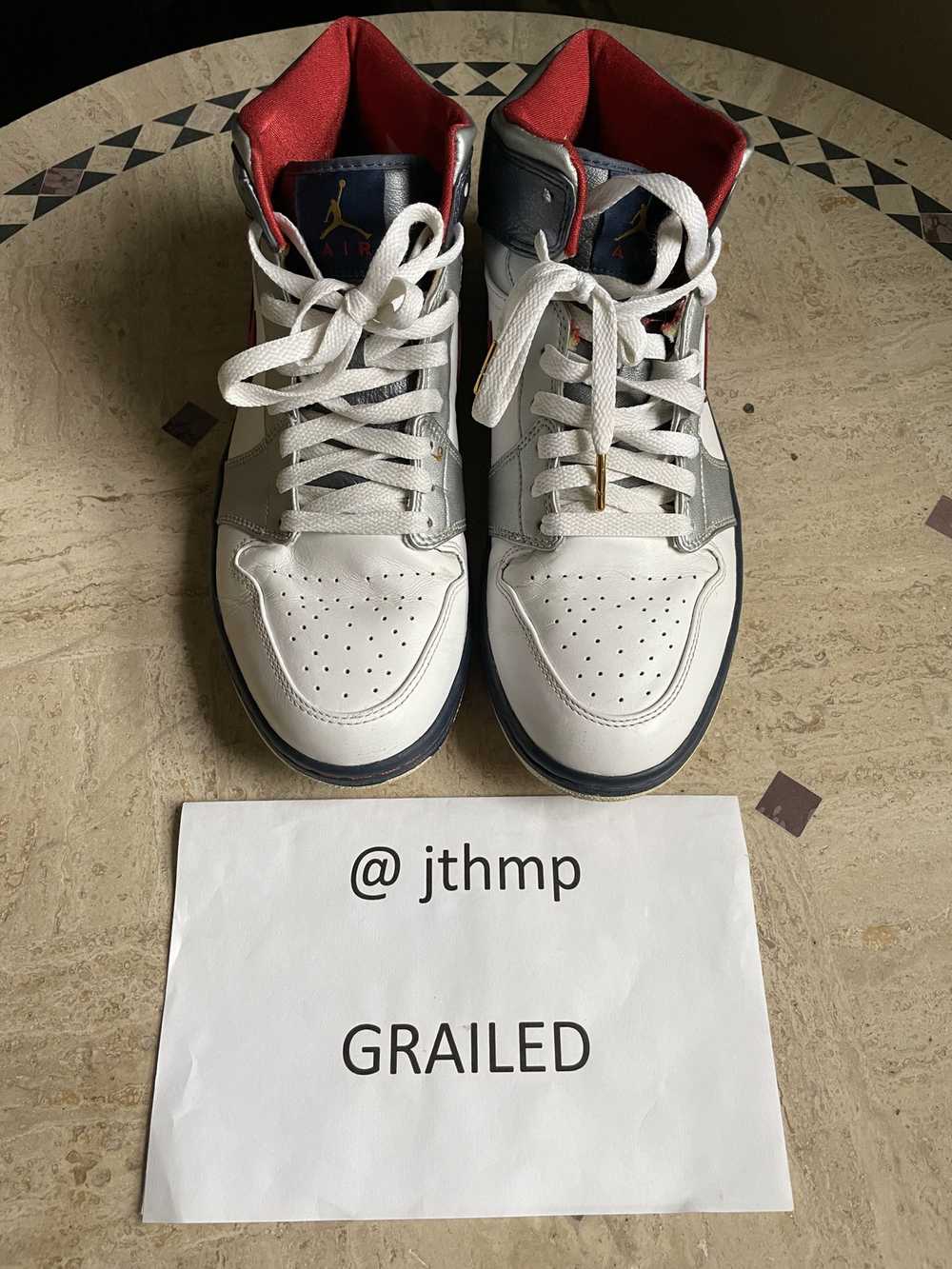 Jordan Brand × Nike Air Jordan 1 Mid Olympic 2008 - image 1