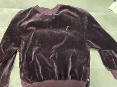 American Apparel Velour Sweatshirt crewneck sweater vintage men's small  velvet