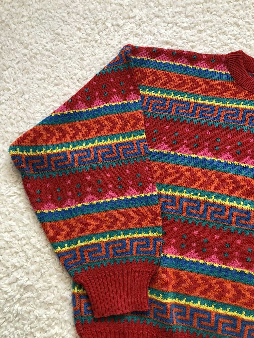 Vintage Sweater vintage multicolor boxy fit - image 4