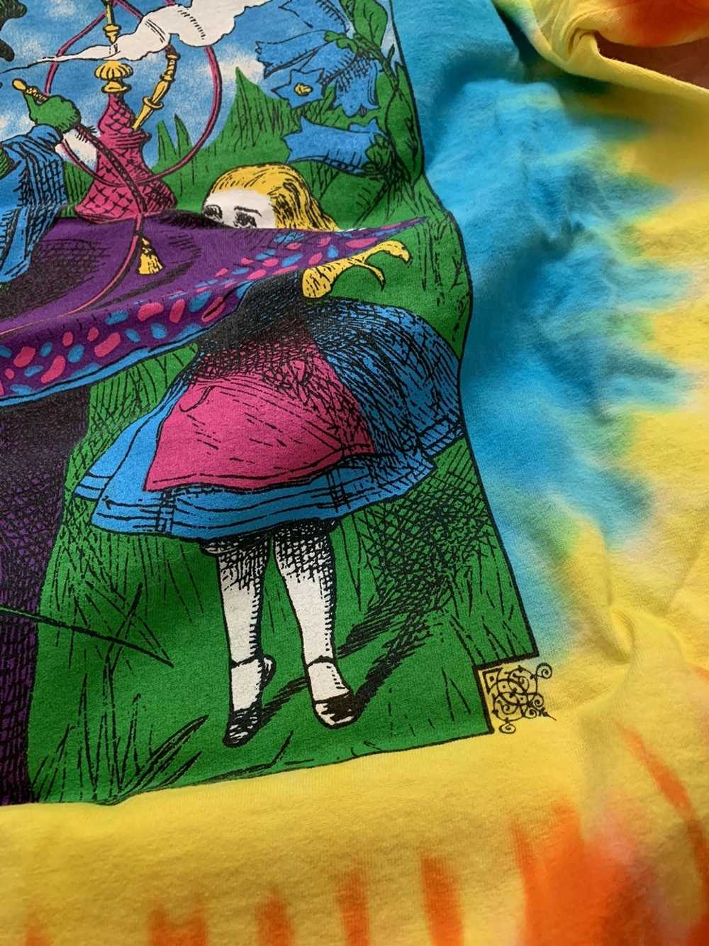 Vintage Vintage Alice in Wonderland T Shirt Tie D… - image 4