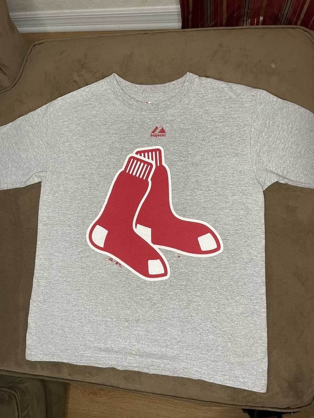 Majestic Adrian Gonzalez No. 28 Boston Red Sox T-Shirt Jersey Mens Size XXL  Blue