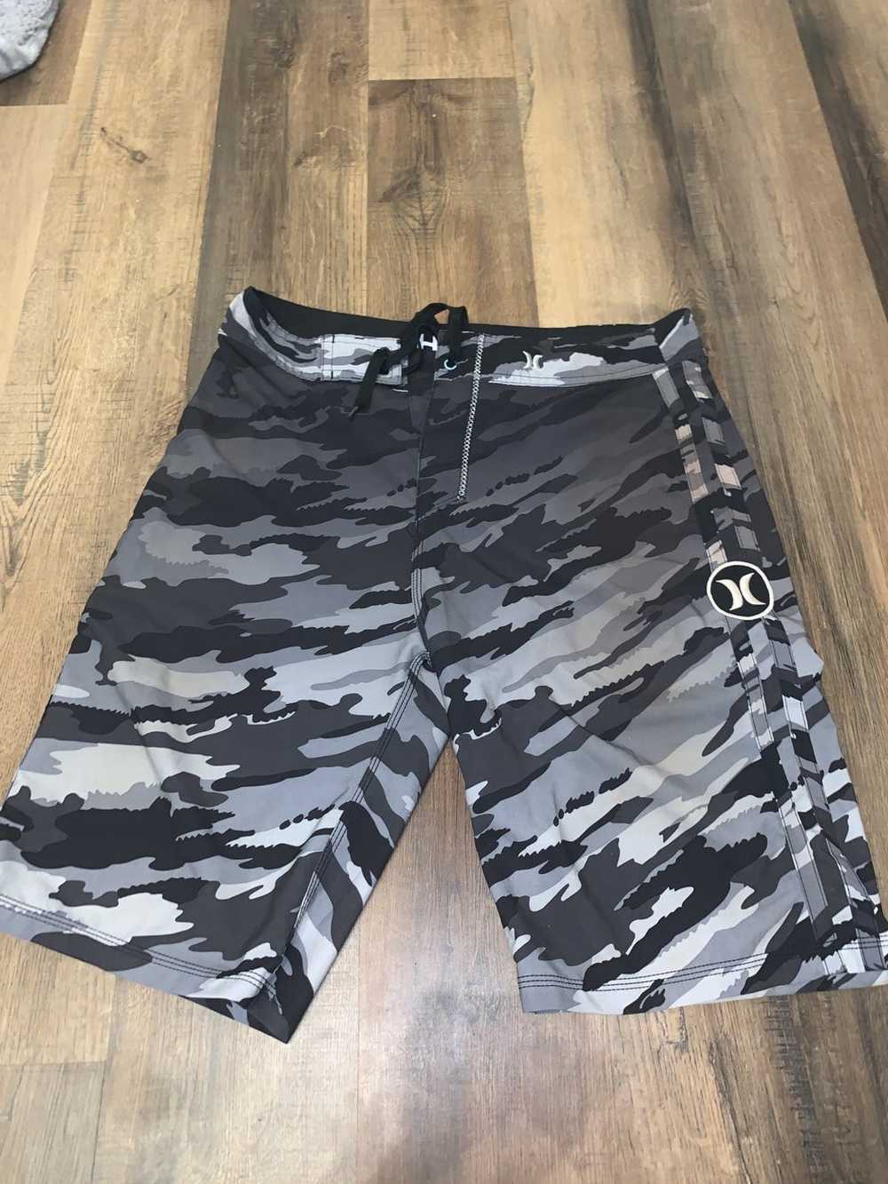 Hurley Black Forest Camo Hurley Boardshorts - image 1