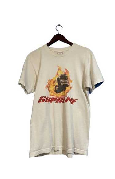 Supreme Supreme Flaming Bus Tee FW14 Rare (Keanu R