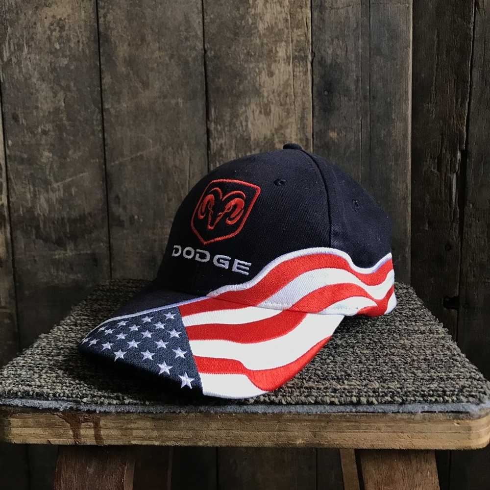 Racing × Vintage Vintage Racing Dodge USA Dad Hat - image 1