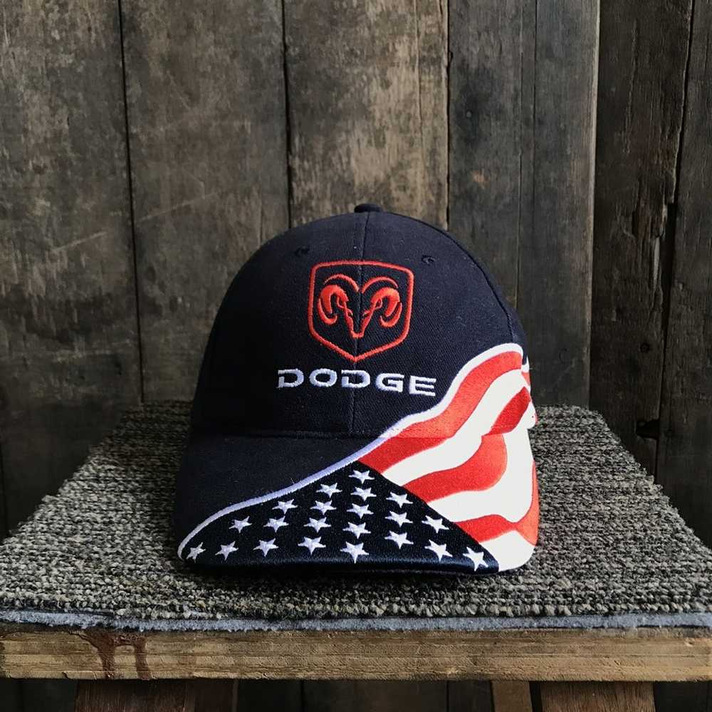 Racing × Vintage Vintage Racing Dodge USA Dad Hat - image 2