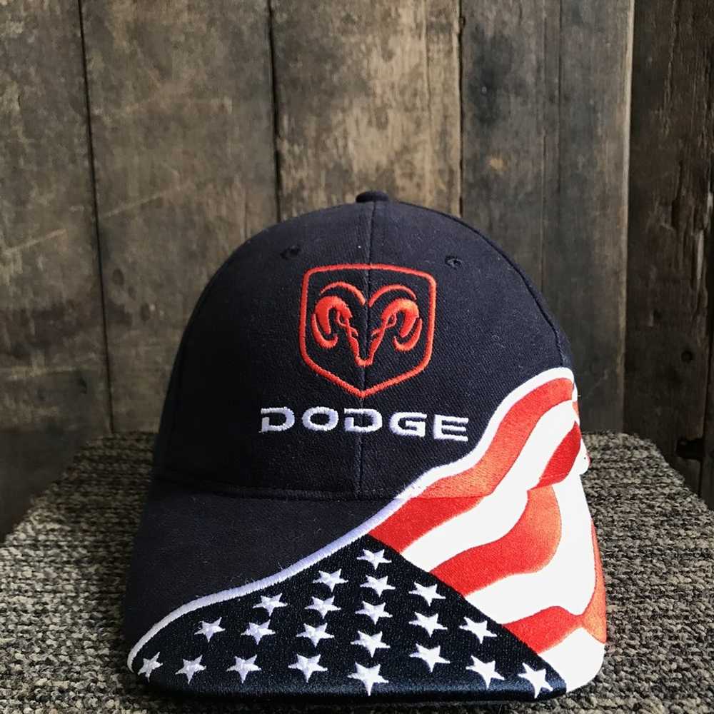 Racing × Vintage Vintage Racing Dodge USA Dad Hat - image 3